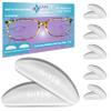 GMS Optical 1.8mm Reg-Thin/18mm Long Length- Anti-Slip Adhesive Contoured Silicone Nose Pads for Glasses & Sunglasses to Keep Glasses from Sliding Down Nose (5 Pair)(Clear) view 1