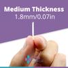 GMS Optical 1.8mm Reg-Thin/18mm Long Length- Anti-Slip Adhesive Contoured Silicone Nose Pads for Glasses & Sunglasses to Keep Glasses from Sliding Down Nose (5 Pair)(Clear) view 3