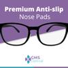 GMS Optical 1.8mm Reg-Thin/18mm Long Length- Anti-Slip Adhesive Contoured Silicone Nose Pads for Glasses & Sunglasses to Keep Glasses from Sliding Down Nose (5 Pair)(Clear) view 4