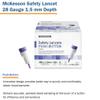McKesson Lancets for Diabetes Testing [100 Count] Lancing Device for Blood and Glucose Test, 28G x 1.5 mm, Push Button Activation, Sterile, Single Use view 4