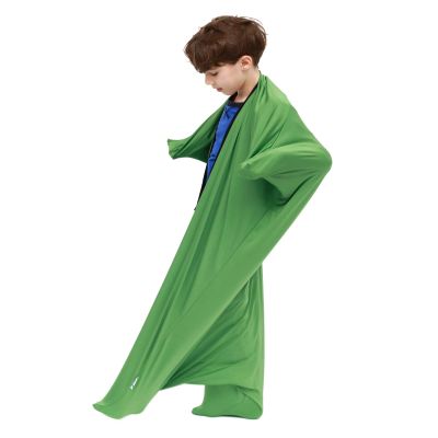 SANHO Sensory body sock, Medium, 6-9 years old, 47''HX27''W, Good for Height:41"-51",Suitable for Autism & Sensory Processing Disorders,Updated Version,Green