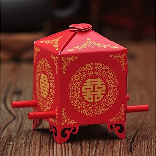 200pcs Bride Sedan Chair Chinese Wedding Favor Boxes Gift Box