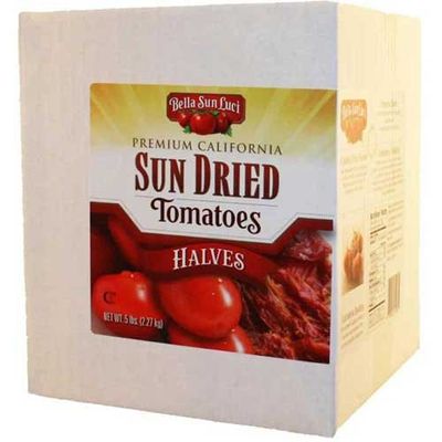 Bella Sun Luci Premium California Sun Dried Tomatoes Halves, 5 Pound -- 1 each.