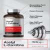 Horbach Acetyl L-Carnitine 1500mg | 200 Capsules | Extra Strength Supplement | Non-GMO & Gluten Free view 3