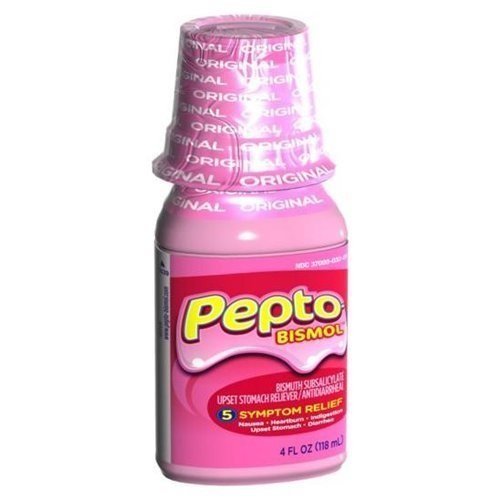 Pepto-Bismol Suspension, Original, 4oz Per Bottle (2 Pack)