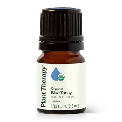Plant Therapy Organic Blue Tansy Essential Oil 2.5 mL (1/12 oz), 100% Pure, Undiluted, Natural Aromatherapy, Soothing for Sensitive Skin