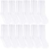 12 Pairs Womens White Diabetic Socks for Neuropathy, Edema, Circulation, Comfort, by excell 9-11 view 1