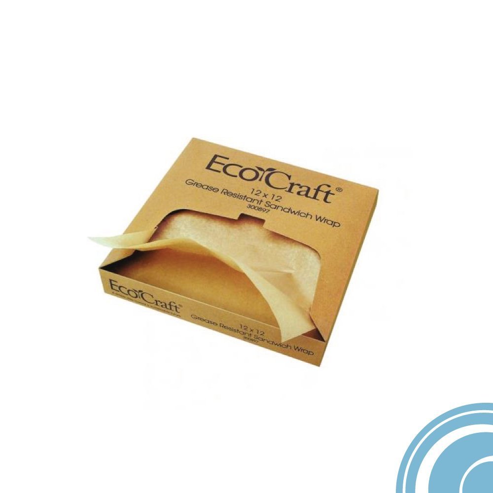 Bagcraft EcoCraft 300897 Deli Wrap, Natural | 5 Boxes of 1,000