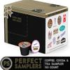 Perfect Samplers Coffee, Tea, Cider, Cappuccino & Hot Chocolate Single Serve Cups for Keurig K Cup Brewers Sampler, 50 Count view 2