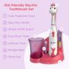 Brusheez Kids Electric Toothbrush Set - Safe & Effective for Ages 3+ - Parent Tested & Approved with Gentle Bristles, 2 Brush Heads, Rinse Cup, 2-Minute Timer, & Storage Base (Sparkle The Unicorn) view 3