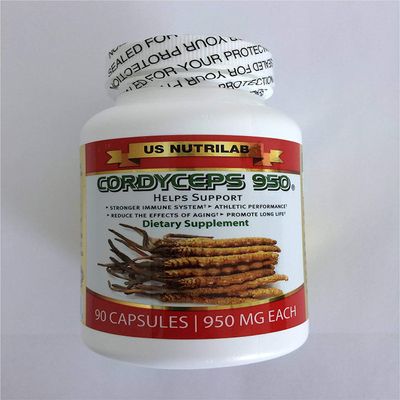 Cordyceps 950 USDA Organic - 2 Packs of 90 Vegetarian Capsules (950 mg Each)