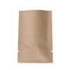 100PCS Brown Kraft Silver Lining Open Top Bags w/Tear Notches 14x20cm (5.5x7.8") view 1