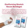 Dealmed 3" Sterile Conforming Stretch Gauze Bandages, 4.1 Yards Latex Free Stretched Dressing Wrap, Medical Non-Adherent Wound Care Mesh Bandages (Box of 12 Rolls) view 2