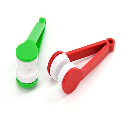 5 Pcs Mini Sun Glasses Eyeglass Microfiber Spectacles Cleaner Soft Brush Cleaning Tool Mini Microfiber Glasses Eyeglasses Cleaner Cleaning Clip (Random Color)