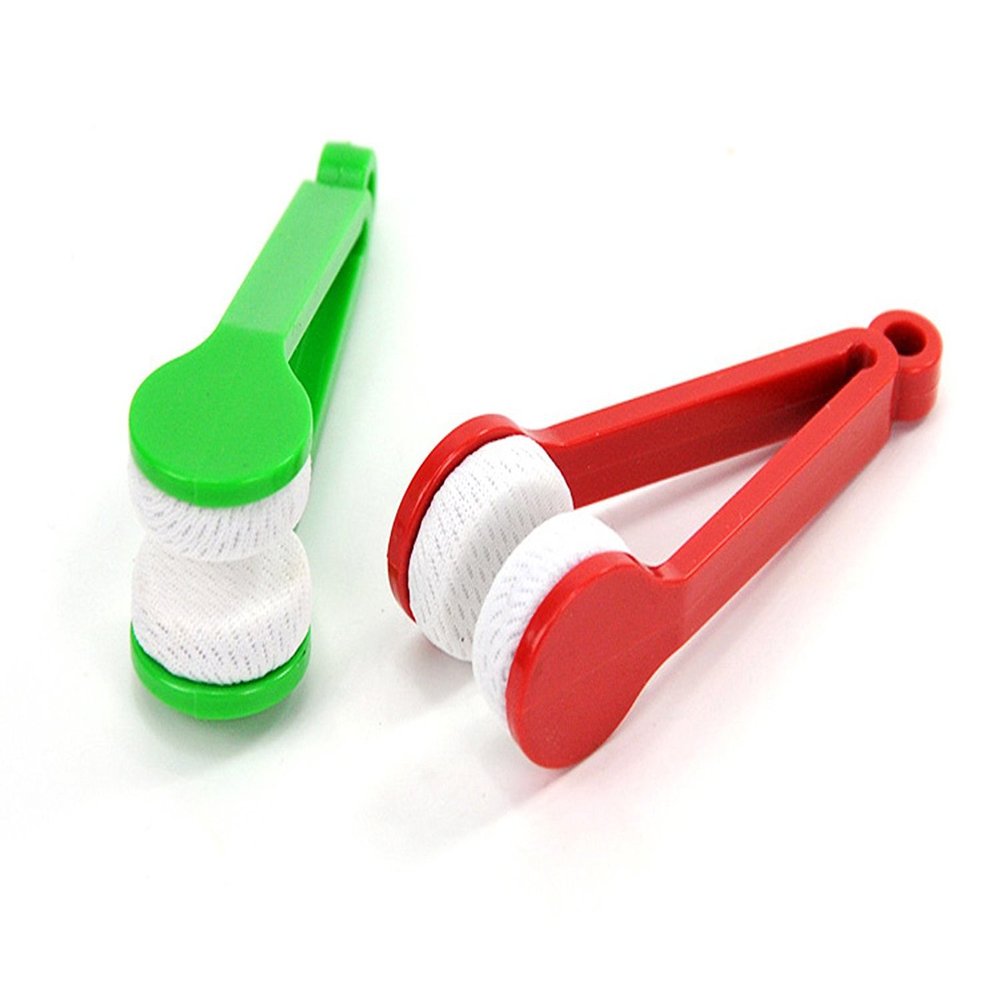 5 Pcs Mini Sun Glasses Eyeglass Microfiber Spectacles Cleaner Soft Brush Cleaning Tool Mini Microfiber Glasses Eyeglasses Cleaner Cleaning Clip (Random Color)