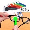 5 Pcs Mini Sun Glasses Eyeglass Microfiber Spectacles Cleaner Soft Brush Cleaning Tool Mini Microfiber Glasses Eyeglasses Cleaner Cleaning Clip (Random Color) view 2