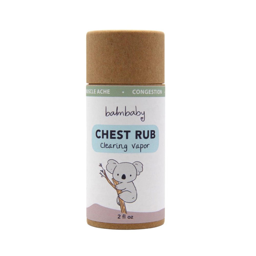 BALM! Baby Chest Rub Soothing Natural Chest Rub Balm with Eucalyptus and Lavender Petroleum Free Vegan - Safe and Effective (Eco Stick, 2oz)