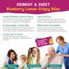 Appleways Blueberry Snacks Lemon Crispy Bites, All-Natural Individually Wrapped Lemon Blueberry Cookies Snacks, Made in USA, 108 Count, 1.0 Oz view 4