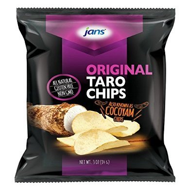 Jans Roots Original Taro Chips | Experience the Crunch: All Natural Ingredients, Gluten Free, Non-GMO, Delicious, and Irresistibly Crunchy | (Pack of 1) 3 OZ