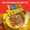 Post Fruity PEBBLES Cereal, Fruity Kids Cereal, Gluten Free Rice Cereal for Kids, 15 OZ Large Cereal Sized Box view 4