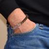 Reevaria - Pure Copper Twisted Magnetic Cuff Bracelet for Men Women, with 8 Magnets 3500 Gauss view 3