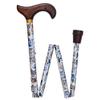 Royal RC Canes Cats Designer Folding Adjustable Derby Walking Cane - Wooden Handle, Lightweight & Foldable view 2