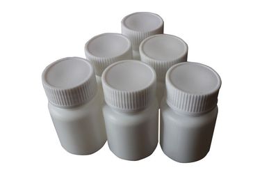 24pcs Empty Portable Plastic Powder Bottles Container Holder Case White (20ml)