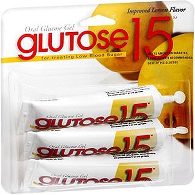 GLUTOSE 15, ORAL GLUCOSE GEL, LEMON FLAVOR, 3 PER PACK by GLUTOSE 15