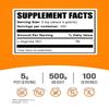 BulkSupplements.com L-Arginine HCl Powder - Nitric Oxide Supplement, Arginine Powder - Unflavored & Gluten Free, 5g per Serving, 500g (1.1 lbs) (Pack of 1) view 2