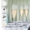 Lillian Tablesettings 96 Count Premium Champagne Flutes 6 oz. Clear Hard Plastic 1-Piece Disposable Glasses, Value Box view 2