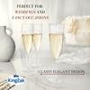 Lillian Tablesettings 96 Count Premium Champagne Flutes 6 oz. Clear Hard Plastic 1-Piece Disposable Glasses, Value Box view 4
