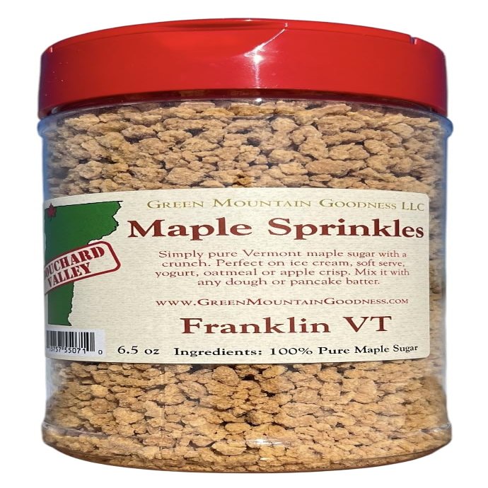 Green Mountain Goodness, Pure Vermont Maple Sprinkles Crunch (Perfect Yogurt & Ice Cream Topping)