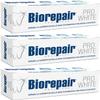 Biorepair: Pro White Whitening Toothpaste with microRepair - 2.5 Fluid Ounce (75ml) Tubes (Pack of 3) [ Italian Import ] view 1