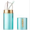 2 Packs Nebee Fashion Pocket Readers Ultra Slim Compact Reading Glasses Spring Temple w/Portable Nebee Fashion Pocket Clip Aluminum Case Teal +2.50 view 2