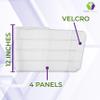 MARS WELLNESS Premium Plus Size Bariatric Abdominal Binder - 12" 4 Section/Panel - Bariatric Binder Abdominal Brace for Men or Women - XL - Up to 45" view 4