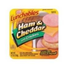 Oscar Mayer Lunchable Ham and Cheddar Cheese, 4.5 Ounce - 16 per case.