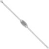 Surgical Stainless Steel Medical Alert Penicillin Allergy Bracelet 9/16 inch Wide, up to 9 inch Long view 3