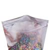 100PCS Clear/Silver Metallic Mylar Foil Flat QuickQlick Zip Top Bags 7x13cm (2.7x5.1") view 3