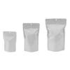 PackFreshUSA: 5 Mil White/Clear Stand Up Pouch Bags - Professional Flexible Packaging - Resealable - Seal-Top - Heat-Sealable - Hang Hole - Tear Notch - Large 6 x 9.5 x 3.5 in. - 100 Pack view 2