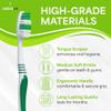 natraco Bulk Toothbrush Pack with Covers | Premium Quality Individually Wrapped Colorful Tooth Brushes | Medium Soft Bristles for Travel, Donations, Hotels (100) view 3
