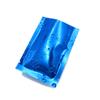 200PCS Glossy Electric Blue Metallic Mylar Foil Open Top Bags Food Safe Food Snack Storage Bags 10x15cm (3.9x5.9") view 2