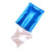 200PCS Glossy Electric Blue Metallic Mylar Foil Open Top Bags Food Safe Food Snack Storage Bags 10x15cm (3.9x5.9") view 3
