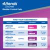 Attends Discreet Bladder Control Pads - Maximum Long, Women's Incontinence Liner Pad, ADPMAL, 200 Count view 4