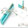 2 Packs Nebee Fashion Pocket Readers Ultra Slim Compact Reading Glasses Spring Temple w/Portable Nebee Fashion Pocket Clip Aluminum Case Teal +1.75 view 3