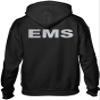 Smart People Clothing EMS Hoody, Reflective Logo Soft Fabric, Medical Emergency, First Responder Black view 2