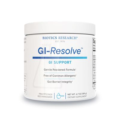 Biotics Research GI Resolve Advanced L-Glutamine Powder Formula for Gut Lining Support & Healing - Optimal Gastrointestinal Function - Premium 7-Ingredient with Zinc Carnosine & Botanicals- 6.7oz