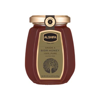 ALSHIFA Pure Sidr Honey 8.81oz (250g) | Pack of 1 | Mountain Jujube Honey | Healthy & Rich in Nutrients | No Added Sugar | Glass Bottle