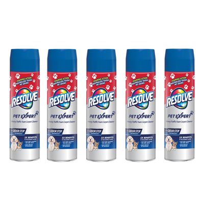 Resolve Pet Expert High Traffic Area, Carpet Foam, 22 oz (Pack of 5)