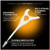 DenTek Complete Clean Easy Reach Floss Picks, Advanced Fluoride Coating, Mouthwash Blast Flavor, 75 ct. (Pack of 2) view 4