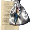 Labradorite Faceted Chakra Pendulum with Satin Bag and Instruction Leaflet for Divination / Dowsing Tool view 3